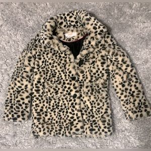 Size 6- Cheetah print girl’s coat
